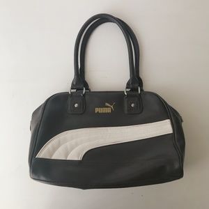 PUMA Brown Sport Duffel Bag Retro Style